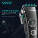 Акумуляторна машинка для стриження (clipper) VGR V-880C BLACK, EXTERNAL ROTOR MOTOR, MIM BLADE, 11 насадок,