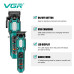 Комплект VGR 2 в 1 V-600&900 GREEN, акумуляторна машинка для стриження (clipper) і тример, 10 насадок, LED