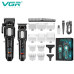 Комплект VGR 2 в 1 V-600&900 BLACK, акумуляторна машинка для стриження (clipper) і тример, 10 насадок, LED Комплект VGR 2 в 1 V-600&900 BLACK, акумуляторна машинка для стриження (clipper) і тример, 10 насадок, LED