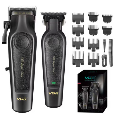 Комплект VGR 2 в 1 V-197&995, акумуляторна машинка для стриження (clipper) і тример