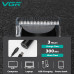 Аккумуляторная машинка для стрижки (clipper) VGR V-687, 4 насадки, LED display