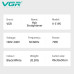 Випрямляч для волосся VGR V-519S WHITE, 100-230 °C, керамічне покриття 38 мм, 70 W, LED display