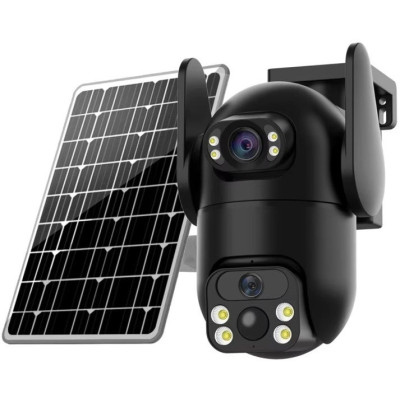 IP камера VQ05 4G 6.0Мп с удаленным доступом уличная с солнечной панелью (v380Pro)