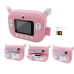 Дитячий фотоапарат миттєвого друку YT008, PINK UNICORN з підтримкою microSD card, 3Y+