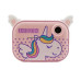Дитячий фотоапарат миттєвого друку YT008, PINK UNICORN з підтримкою microSD card, 3Y+
