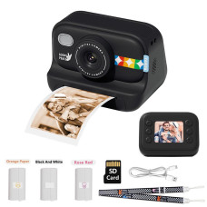 Дитячий фотоапарат миттєвого друку S9, BLACK