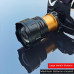 Ліхтар налобний 8078-P360, 1 режим, 3x18650, ЗП Type-C, zoom, Box