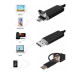 Камера ендоскоп 5 м 7 мм USB microUSB Type C для смартфона компʼютера огляд труб авто