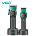 Комплект VGR 2 в 1 V-885 S2 GREEN, аккумуляторная машинка для стрижки (clipper) и триммер