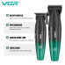 Комплект VGR 2 в 1 V-640 S2 GREEN акумуляторна машинка для стриження (clipper) і тример