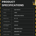 Тример VGR V-992 GOLD, 9000 RPM, 2000 mAh, 3 насадки, LED display