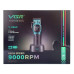 Аккумуляторная машинка для стрижки (clipper) VGR V-886C GREEN, LED display, 9000RPM