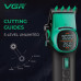 Акумуляторна машинка для стриження (clipper) VGR V-885C GREEN, 10 насадок, LED display