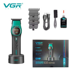 Тример VGR V-885T GREEN, 4 насадки, LED display