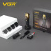 Тример VGR V-885T GOLD, 4 насадки, LED display