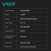 Акумуляторна машинка для стриження (clipper) VGR V-640C BLACK, 6 насадок, LED display, 9000RPM