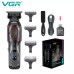 Тример VGR V-254 RED, 4 насадки, 7000 RPM, 2000 mAh, LED display Тример VGR V-254 RED, 4 насадки, 7000 RPM, 2000 mAh, LED display