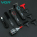Тример VGR V-254 RED, 4 насадки, 7000 RPM, 2000 mAh, LED display