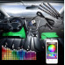 Світлодіодна підсвітка салону автомобіля BLUETOOTH RGB 4х12 APP