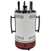 Электрошашлычница шашлычница Domotec BBQ на 6 шампуров 1000W Красная