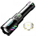 Аккумуляторный фонарь с флуоресцентной окраской 1143-TG, PM10-TG, 1x26650, Power Bank, ЗУ Type-C