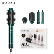 Фен-стайлер IPARAH 5 в 1 P-505G GREEN, 5 насадок, 3 режими, 3 режими температури, 105000 RPM, 1300W